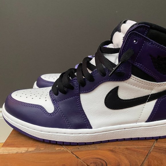 AIR JORDAN Nike Men\'s 1 Retro High OG Court Purple Size 8.5 main image 4